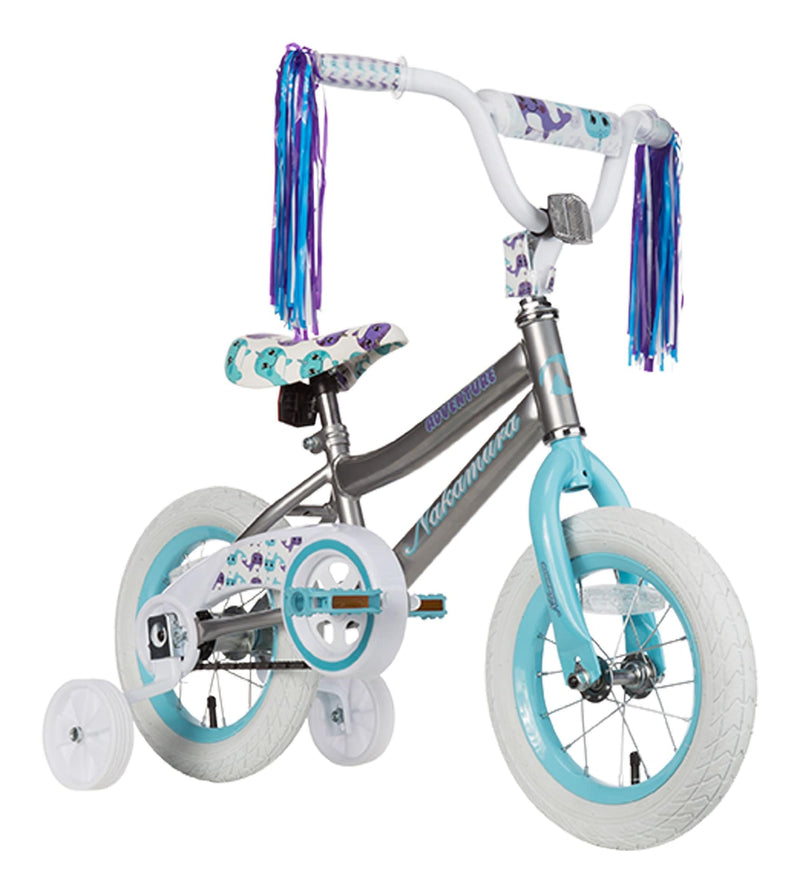 Adventure Kid's Bike, Silver, 12-in V6892