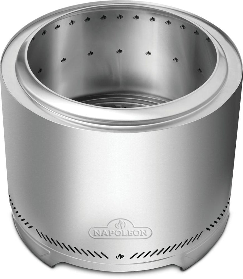 Timberwolf Outdoor Smokeless Multi-Fuel Fire Pit, Stainless Steel, 22-in D2916