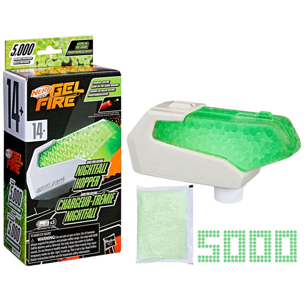 Pro Gelfire Glow In The Dark Nightfall Hopper with 5000 Gelfire Rounds K9138