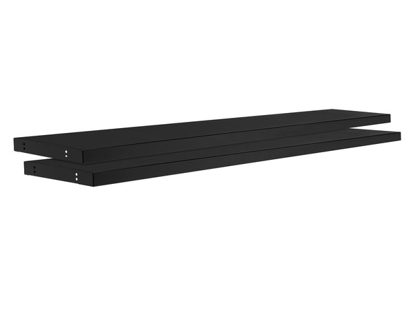 Bold 3.0 Display Wall Shelf Set, 72-in, Black, 2-pk Y7365