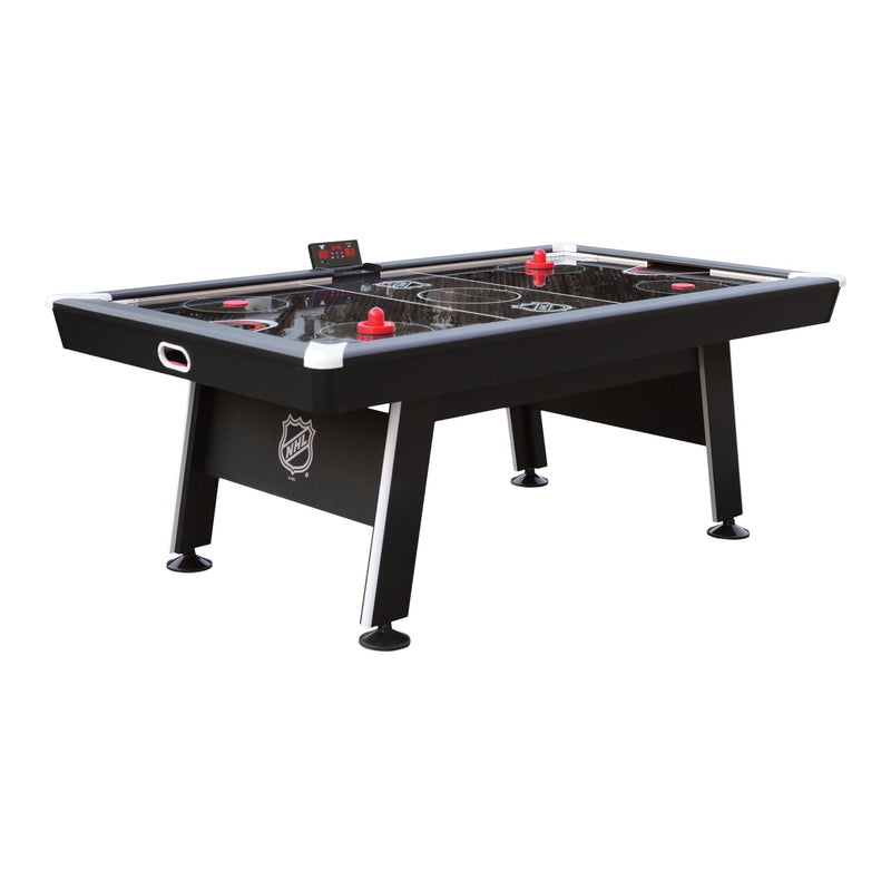 Attacker Hover Air Hockey Game Table with Electronic Scoreboard, Pucks & Pushers, 84-in Y1285