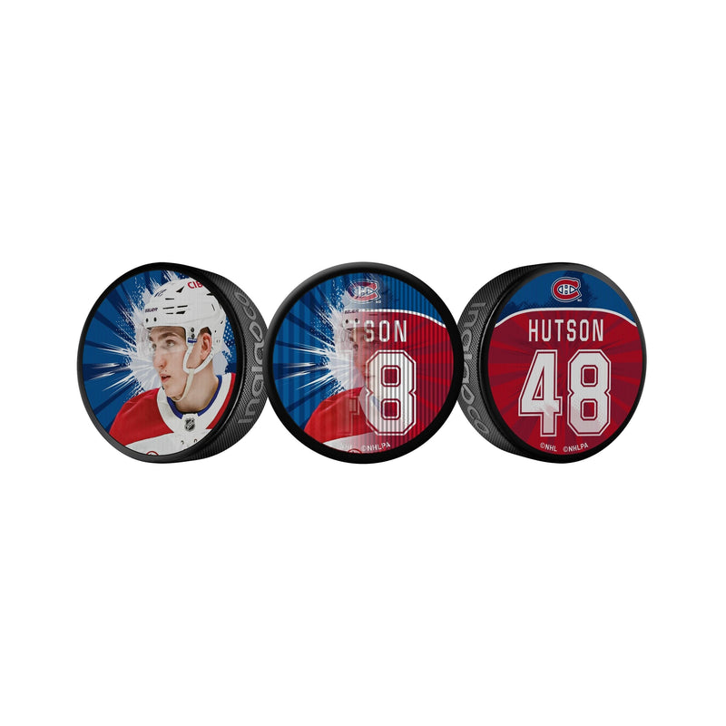 Lane Hutson Dual-Image Lenticular Hockey Puck, 6-oz T4495