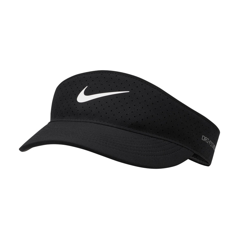 Golf Dri-Fit Visor with Adjustable Closure, Men's/Women's Unisex, Black/White, One Size E9678