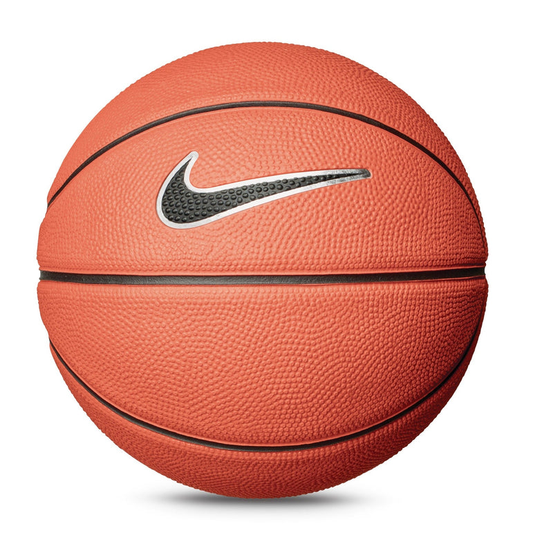 Skills Mini Kids' Indoor/Outdoor Rubber Basketball, Size 3 (22.5-in), Amber/Black/White Q4601