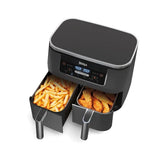 2-Basket Air Fryer with 6 Cooking Functions, 8 Qt