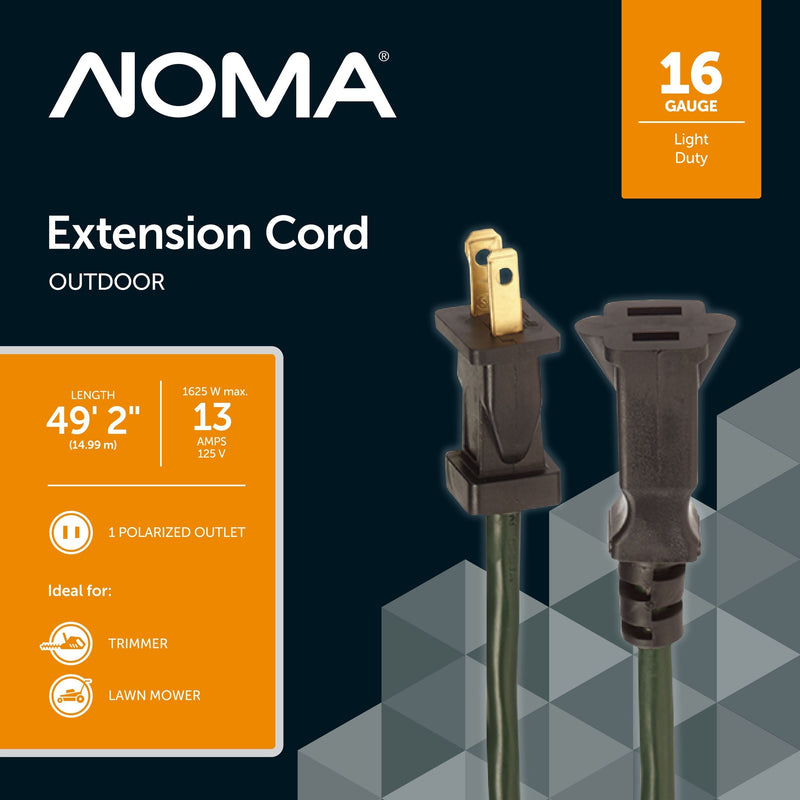 16/2 Outdoor Extension Cord, Flexible, 1 Outlet, Green K7979