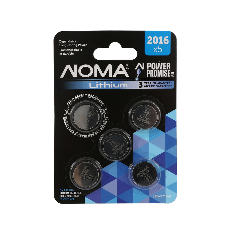 CR2016 3V / 3 Volt Lithium Coin Cell Batteries, Long Lasting, 5-pk D3922