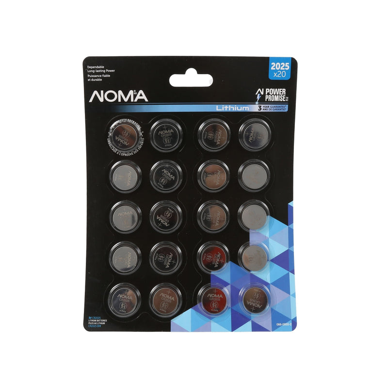 CR2025 Button Cell Batteries, 20-pk B5732