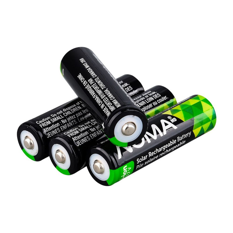 Li-ion 18650 2000mAh Rechargeable Batteries for Solar & Outdoor Lighting, 3.7V, 4-pk Z2714