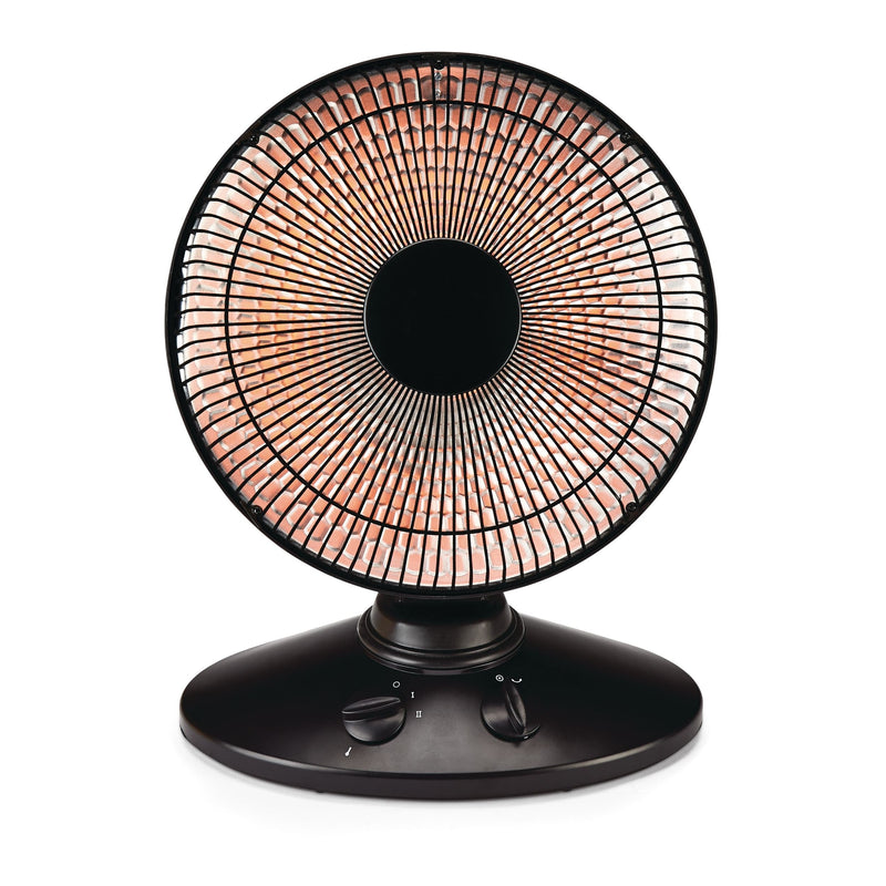 Oscillating Parabolic Dish Portable Radiant Electric Space Heater, 1000W, Black J4646