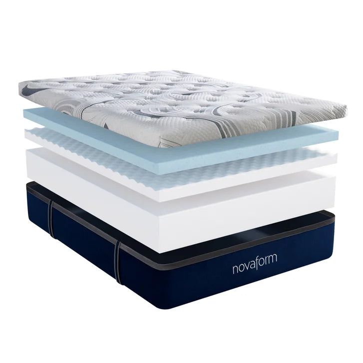 Novaform ComfortGrande Plus Advanced 35.5 cm (14 in.) Gel Memory Foam King Mattress I5917