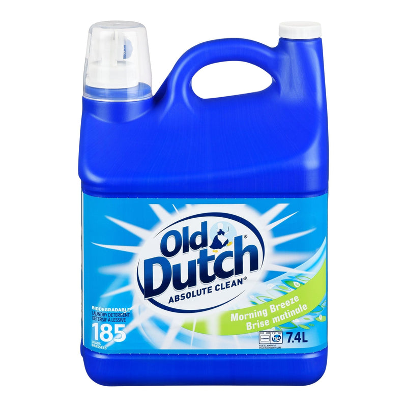 Absolute Clean Liquid Laundry Detergent, Morning Breeze Scent, 185-Load, 7.4-L W6832