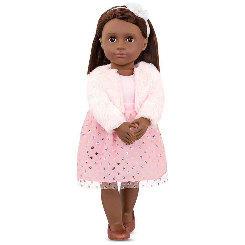 Basic Fashion Doll for Ages 3+, Riya, 18-in D3316