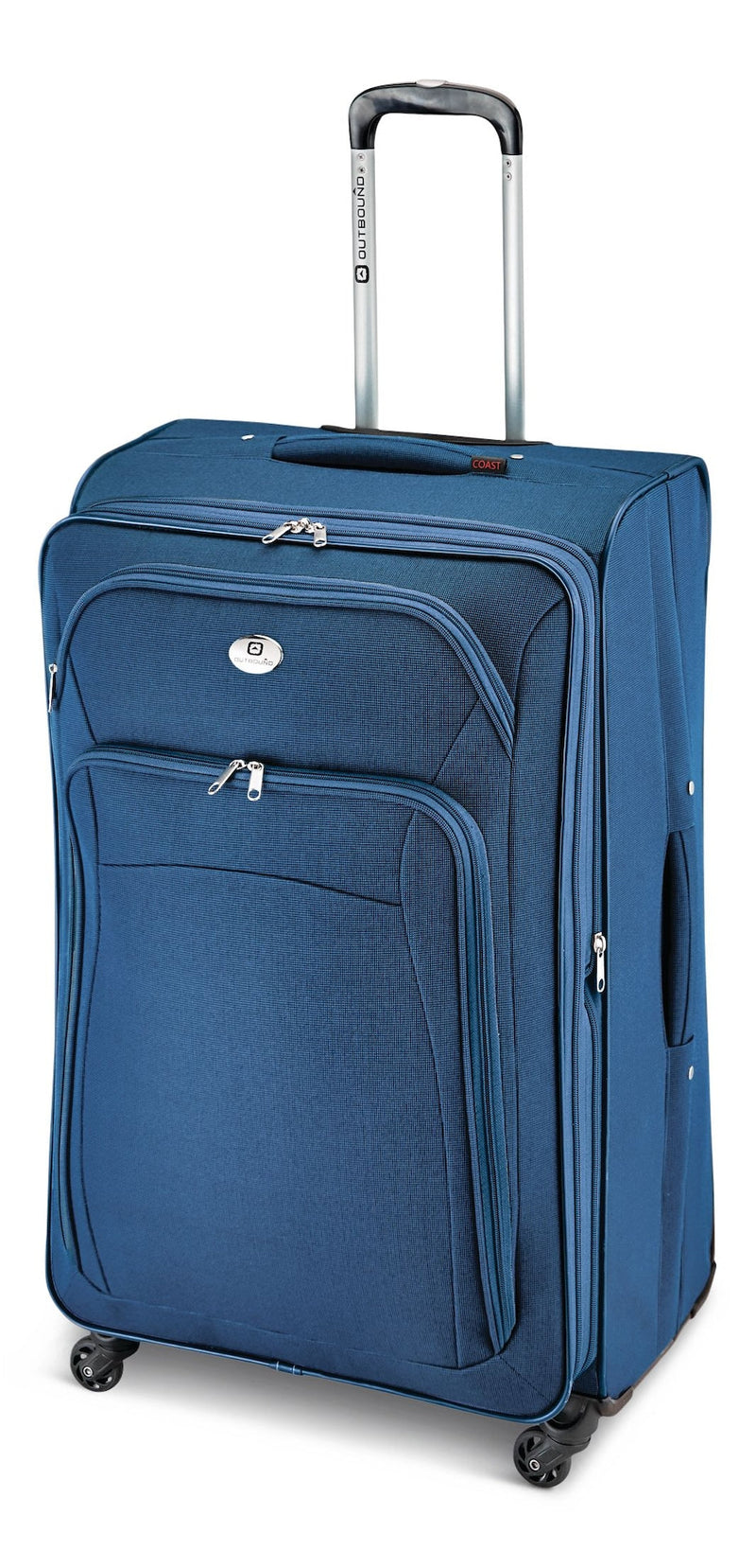 Coast Expandable Softside Spinner Wheel Travel 28-in Suitcase, Wet Pocket, Blue V4297