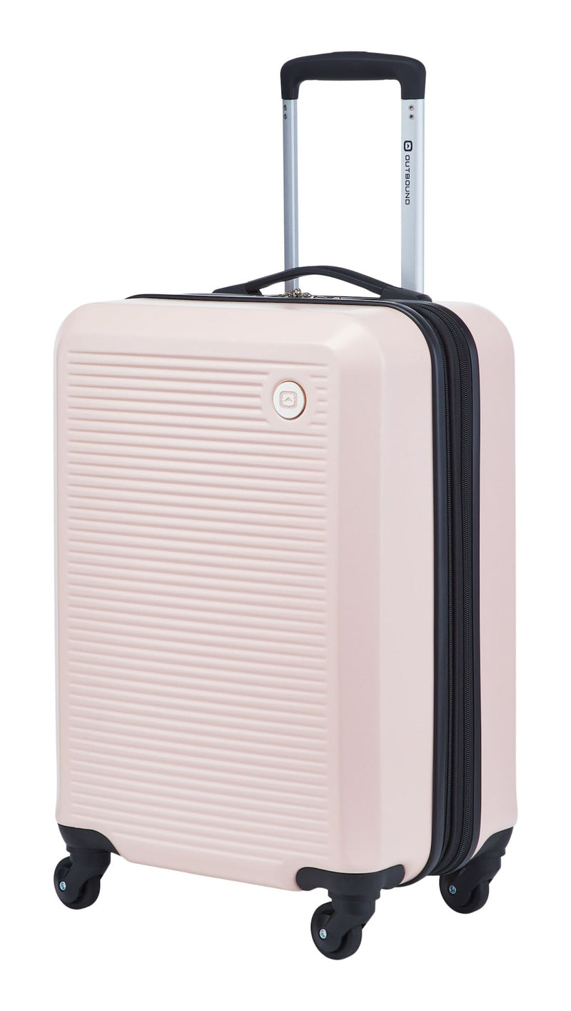Hardside Carry-On Spinner Flex Travel Suitcase, Pink, 21-5/8-in L5966