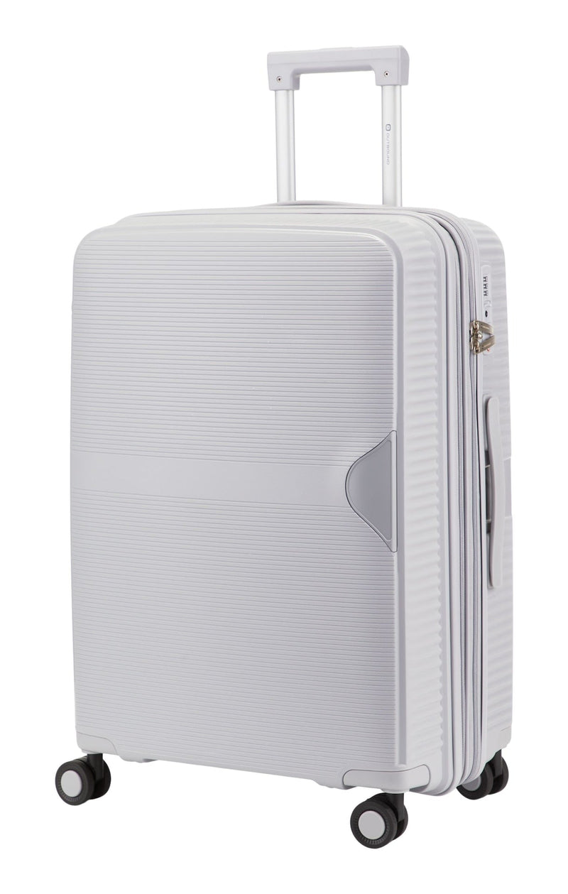 Hardside Medium Luggage Bag, Silver V1641
