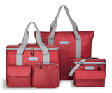 Soft Cooler and Tote Combo, Red, 3-pk