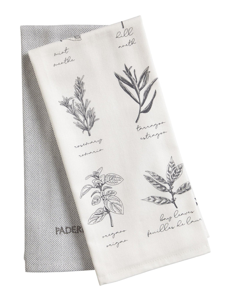 All-Purpose Vegetable-Print Cotton Kitchen Towels, 2-pk Q2451