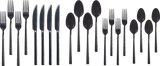 Belvedere Stainless Steel Flatware Set, Serves 4, 20-pc, Black