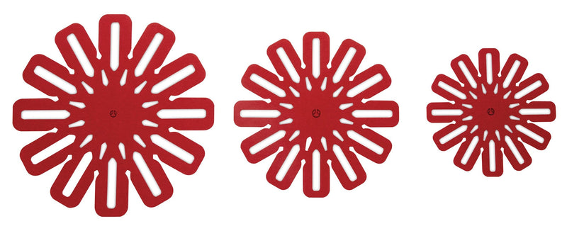 Classic Cookware Protectors for Pots and Pans, Red, 5-pc N0124