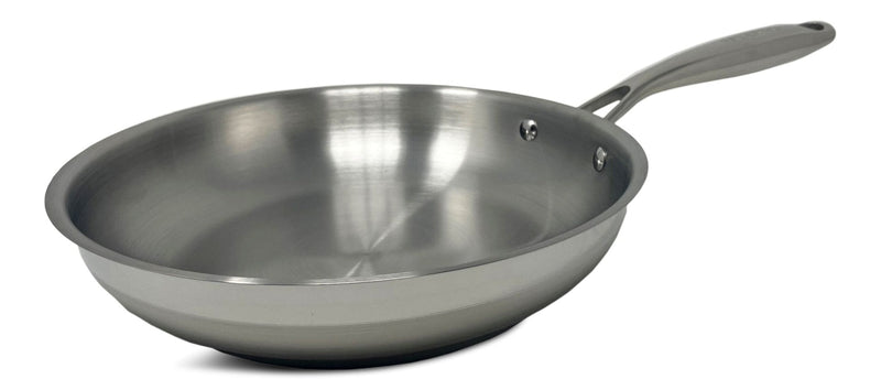 Classic Stainless Steel Frying Pan, Dishwasher & Oven Safe, 9-in E4873