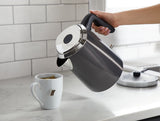 Cordless Electric Kettle with Auto Shut Off, Black Stainless Steel, 1.7L