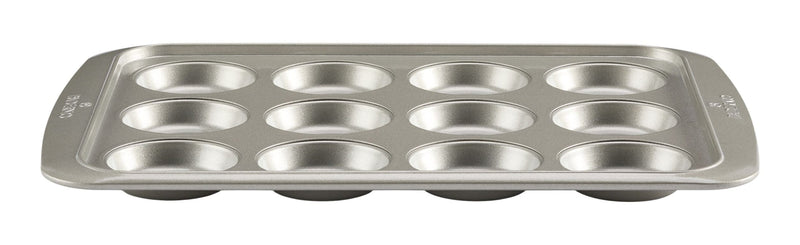Professional Muffin Top Pan, Silver, 12-Cup I8473