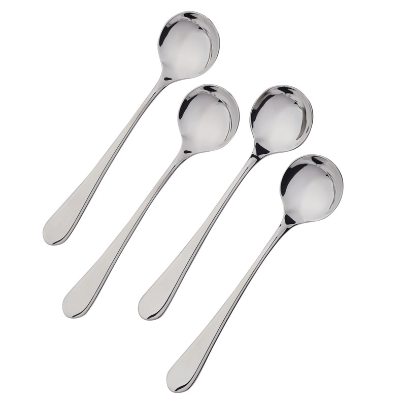 Stainless Steel Soup Spoons, 4-pc V9673