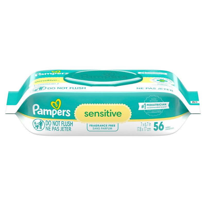 Sensitive Baby Wipes 1X Pop-Top, 56 Count C1529