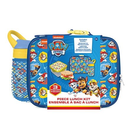 Kids' Insulated Soft Lunch Bag Set with Food Container, Blue, 3-pc R8674