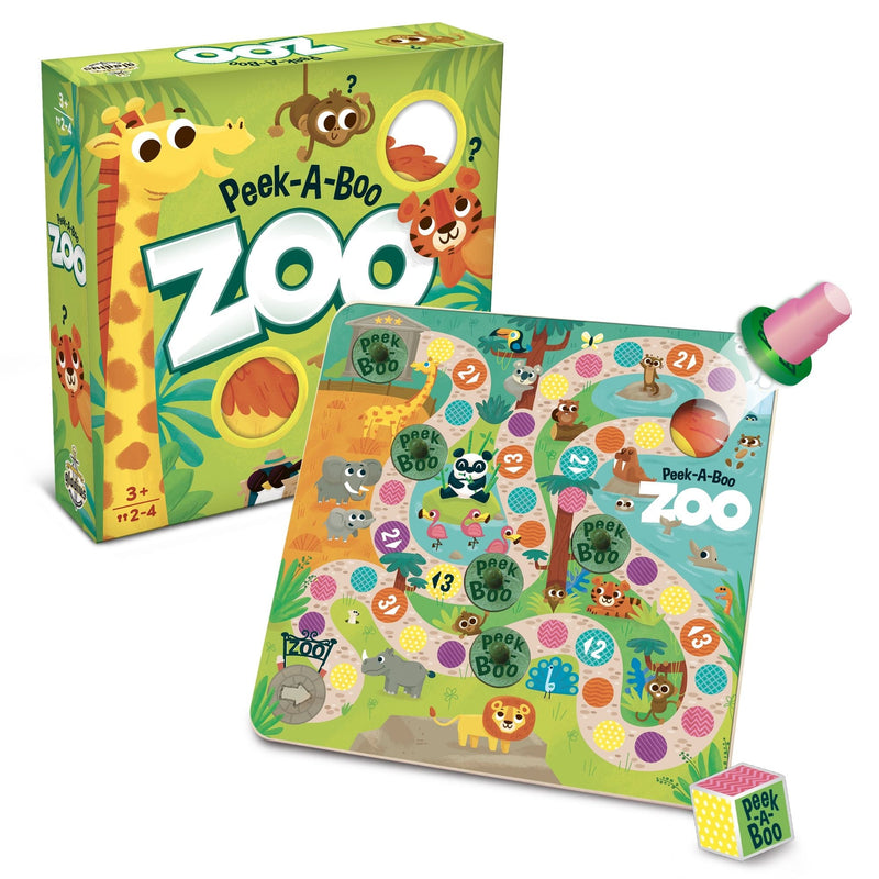 Peek-A-Boo Zoo Dice Rolling Animal Board Game, Ages 3+ N3531