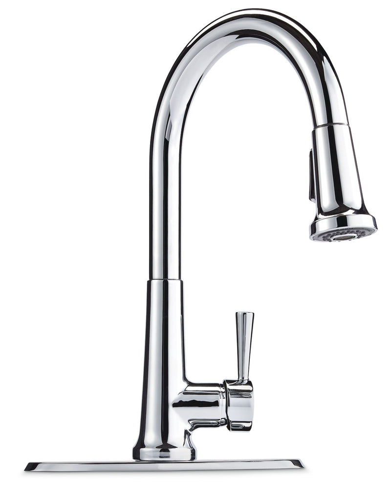 Single-Handle Pull-Down Kitchen Faucet, Chrome B0113