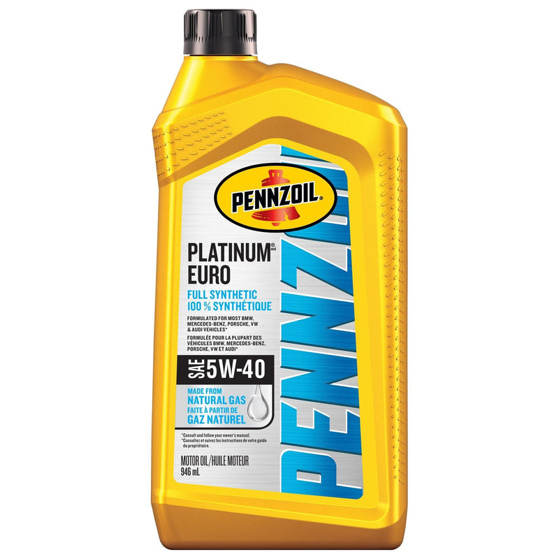 Platinum Euro 5W40 Synthetic Engine/Motor Oil, 946-mL V5440