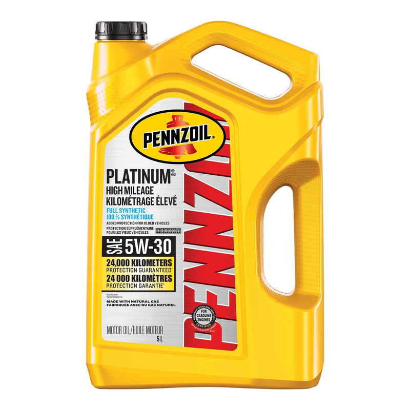 Platinum High Mileage 5W30 Synthetic Engine/Motor Oil, 5-L R4415