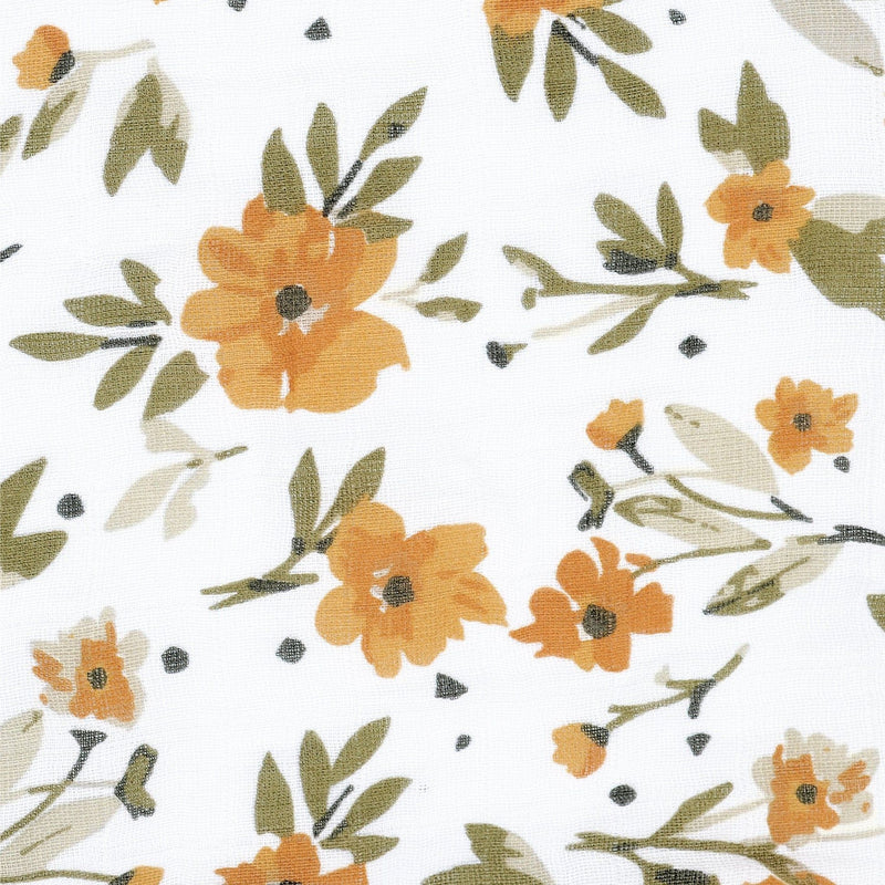 Cotton Muslin Baby Swaddle Blanket, Marigold K6549