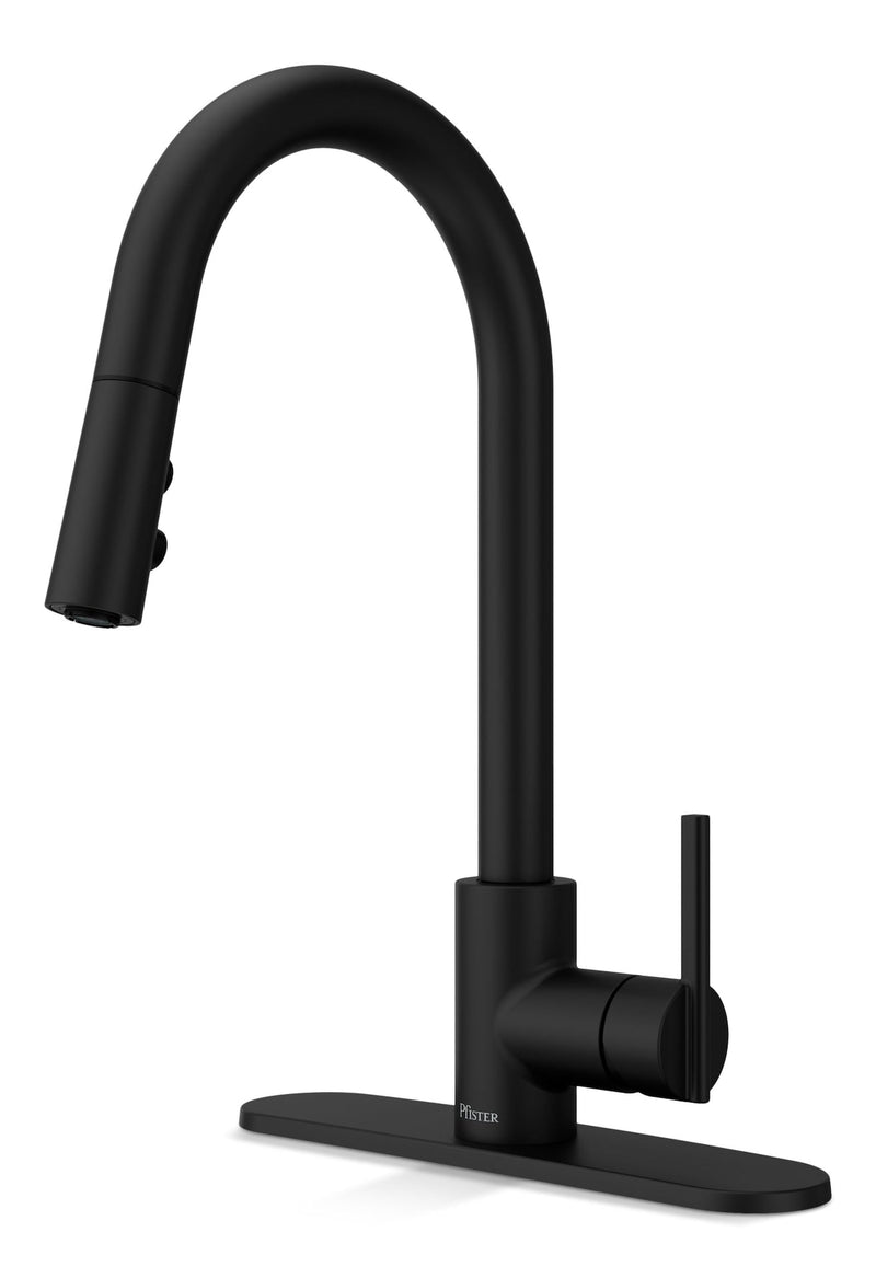 Modern Pull-Down Kitchen Faucet, Matte Black G0685