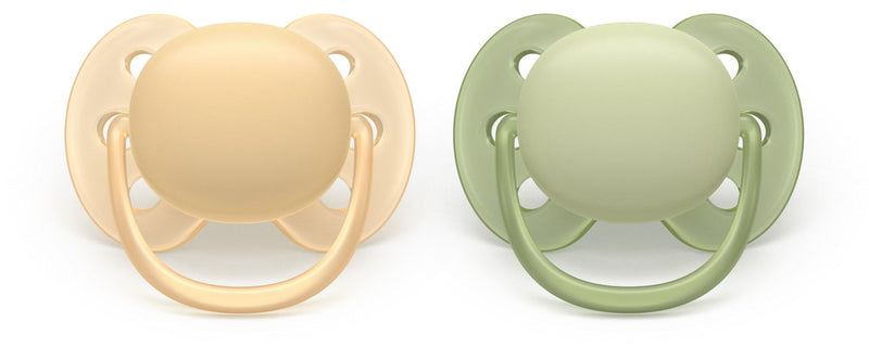 Ultra Soft Beige Pacifier for 6-18M, 2-pk D5803