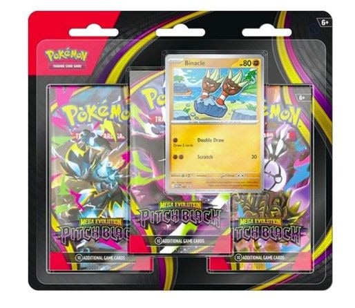 TCG: Mega Evolution - Three Booster Blister, Assorted Packs H1259
