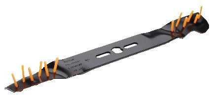 Power Rake Universal 6-in-1 Replacement Lawn Mower Blade, 21-in/22-in, Removable Tines R7249