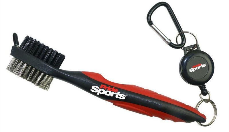 Deluxe Golf Club Cleaning Brush with Retractable Cord Q2291