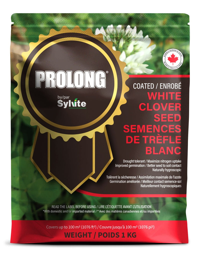 Drought Tolerant White Clover Seed Bag, Water Saving, 1kg F2932