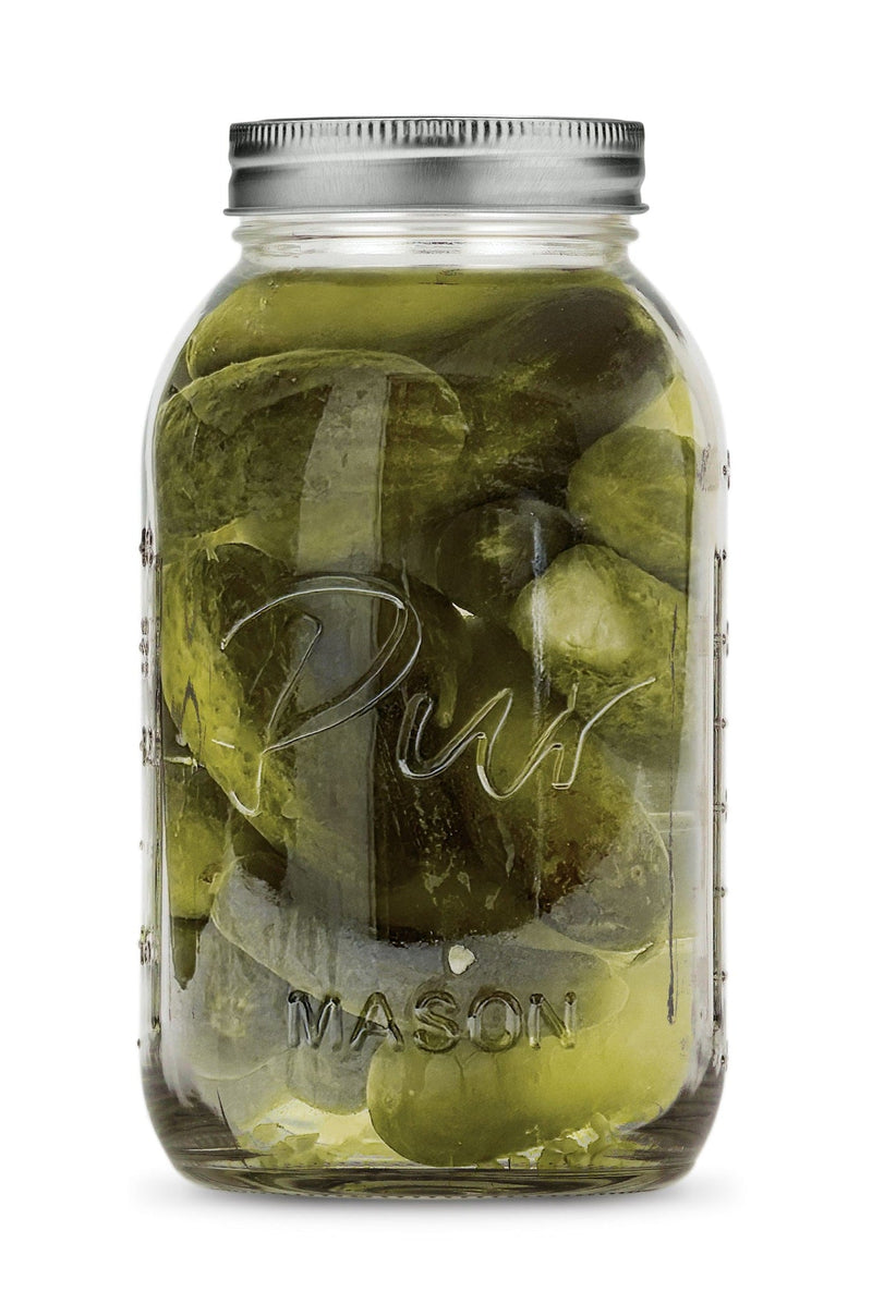 XL 64-oz BPA-Free Mason Jar with Canning Lid and Band, 6-pk S3373