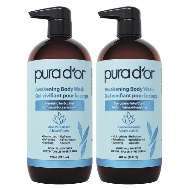 Pura D'or Awakening Body Wash, 2 x 709 mL E4257