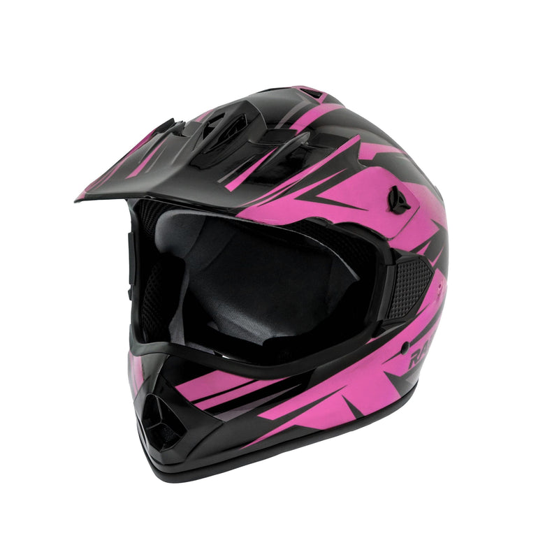 GX4 Youth Dirt Bike/ATV Helmet, Pink/Black, Assorted Sizes M6824