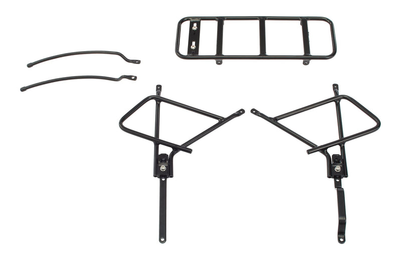 Adjustable Rear Bike Rack, Lightweight, Aluminum, Black W3657