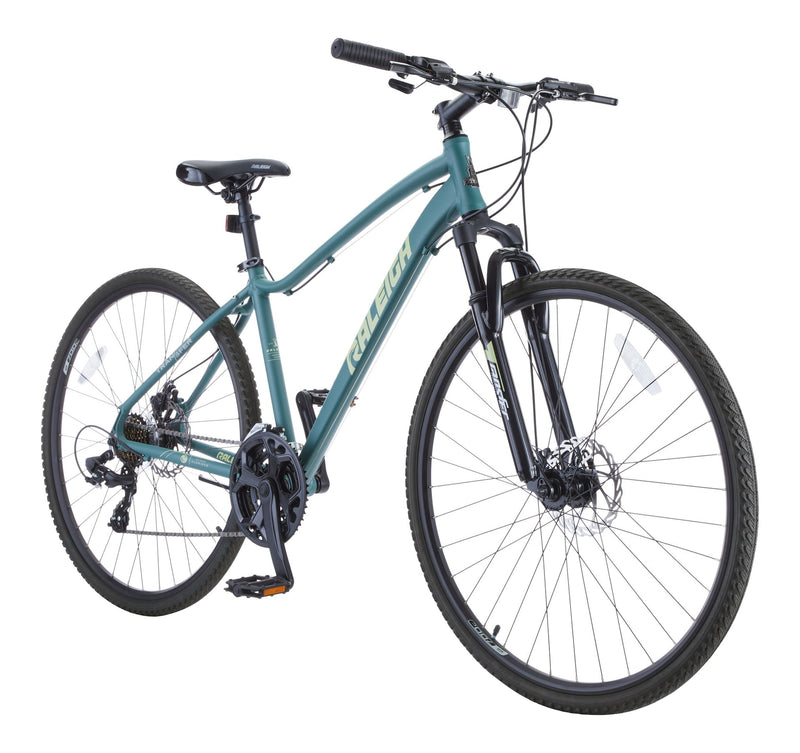 Encounter Hybrid Bike with Alloy Disc Brakes, 700C, Teal W5958