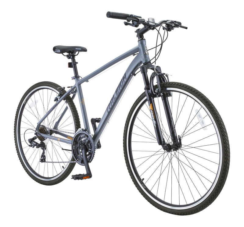 Route Hybrid Bike with Alloy V-brakes, 700C, 21-Speed, Grey Y2872