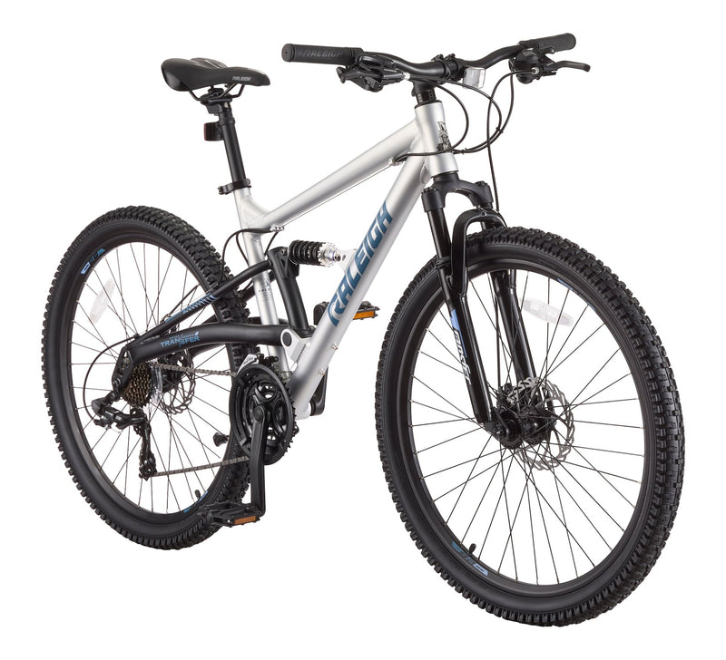 Tracker DS Mountain Bike with 21-Speed Shimano Shifting System, Silver U5842
