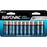 HIGH ENERGY AA Alkaline Batteries, Long Lasting, All Purpose, 36-Pk