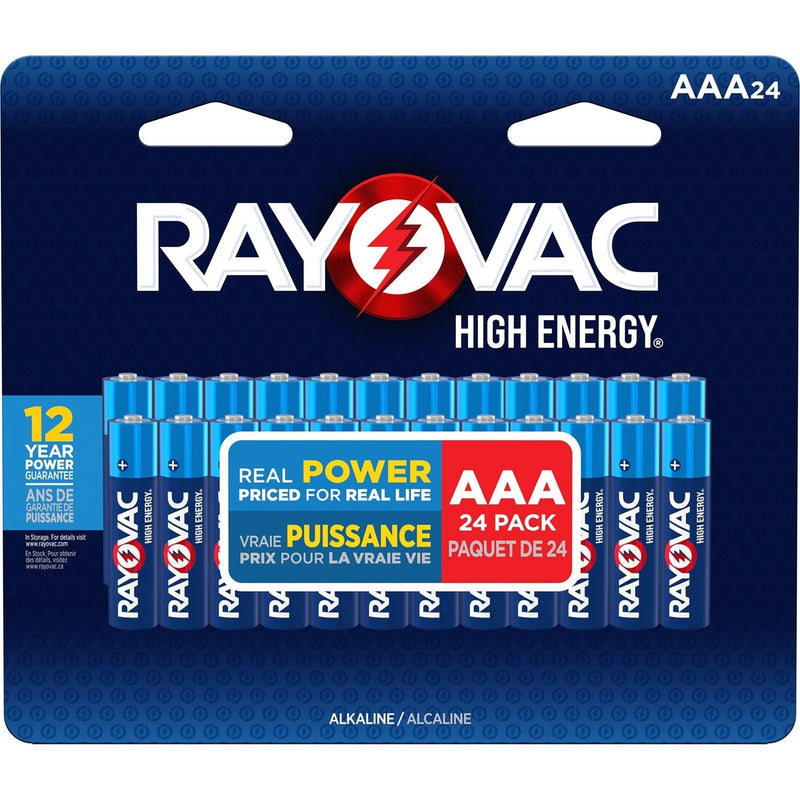 HIGH ENERGY AAA Alkaline Batteries, Long Lasting, All Purpose, 24-Pk G3513